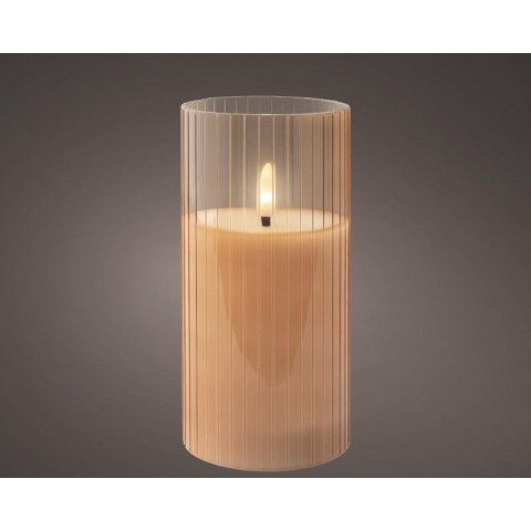 CANDELA CON LED PINK H15 D7.5